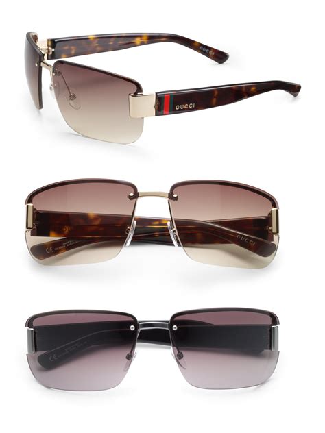 gucci square rimless sunglasses|oversized gucci sunglasses for men.